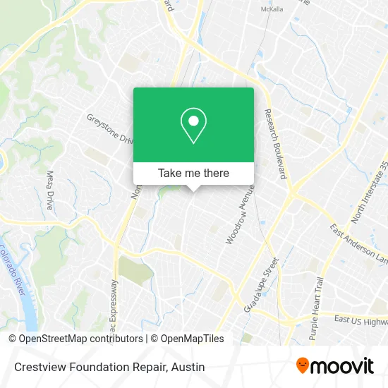 Crestview Foundation Repair map