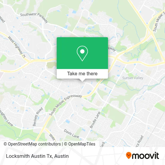 Locksmith Austin Tx map