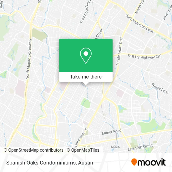 Spanish Oaks Condominiums map
