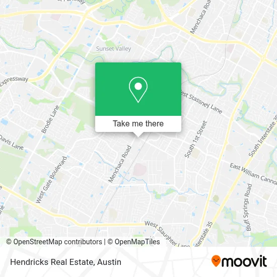 Hendricks Real Estate map
