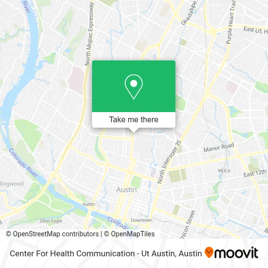 Center For Health Communication - Ut Austin map