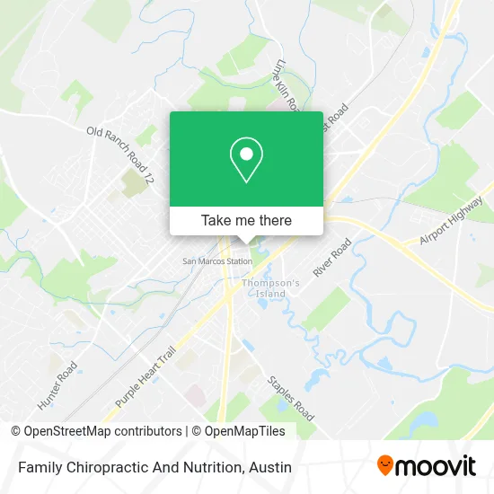Family Chiropractic And Nutrition map