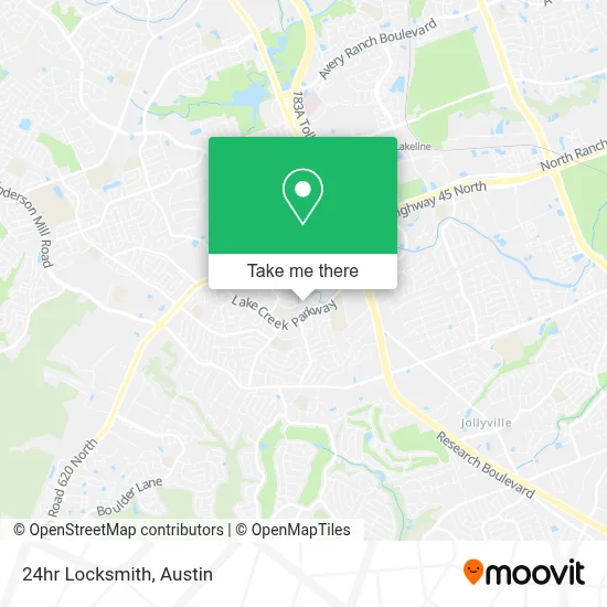 24hr Locksmith map