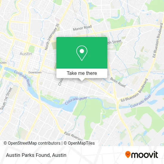 Austin Parks Found map
