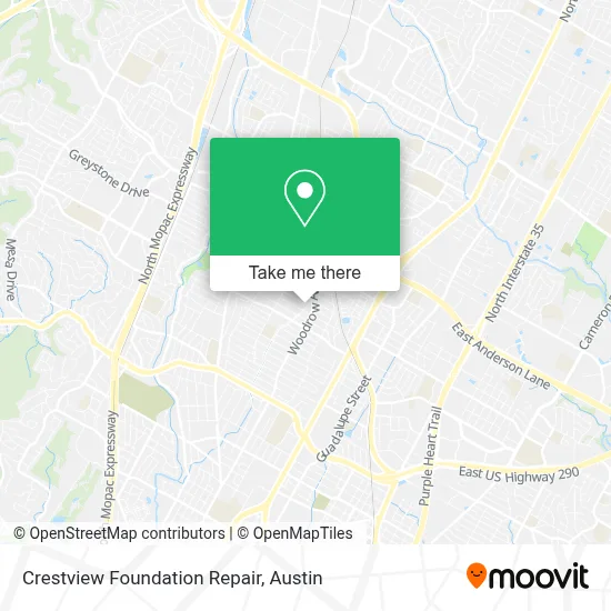 Crestview Foundation Repair map
