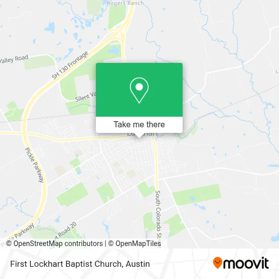 First Lockhart Baptist Church map