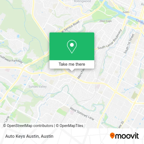 Auto Keys Austin map