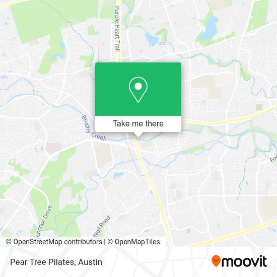 Pear Tree Pilates map