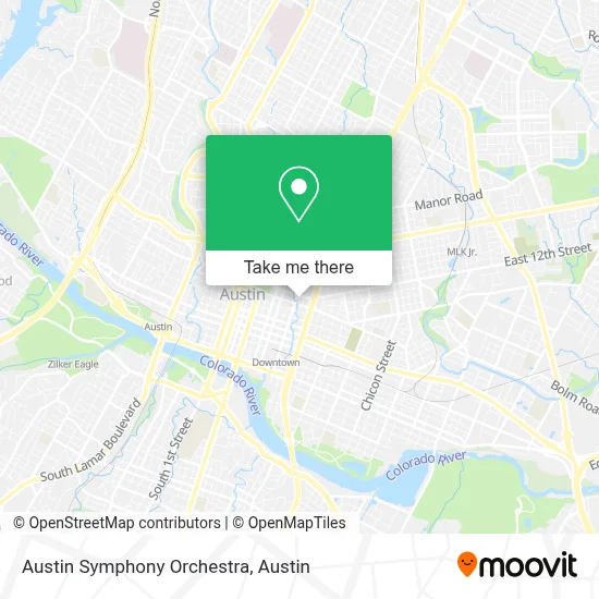 Austin Symphony Orchestra map