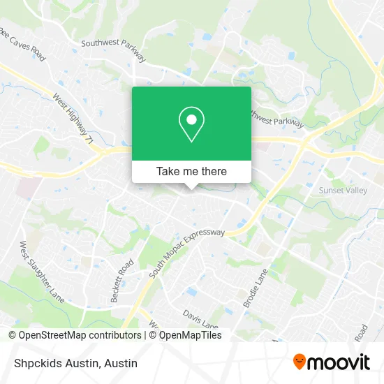 Shpckids Austin map