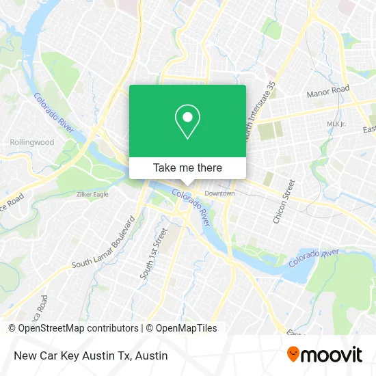 New Car Key Austin Tx map