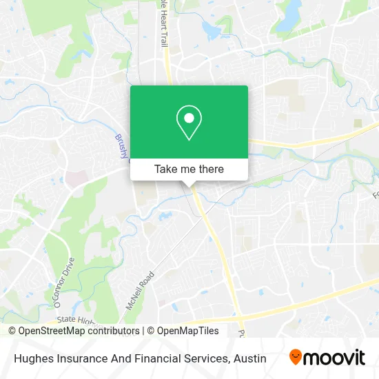 Hughes Insurance And Financial Services map