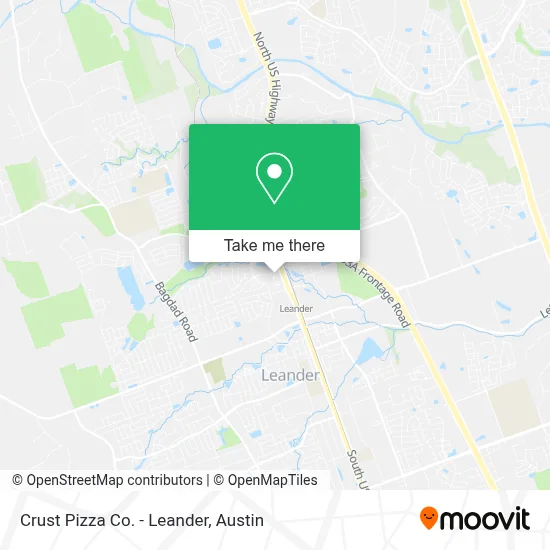 Crust Pizza Co. - Leander map