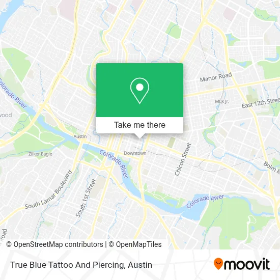 True Blue Tattoo And Piercing map