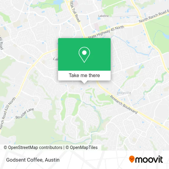 Godsent Coffee map