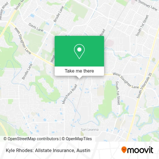 Kyle Rhodes: Allstate Insurance map