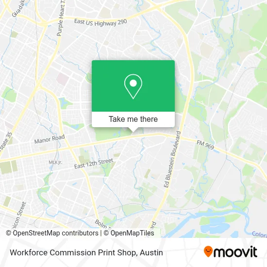 Workforce Commission Print Shop map
