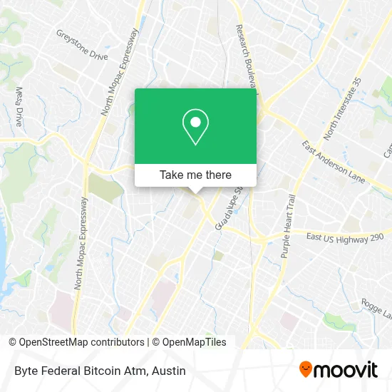 Byte Federal Bitcoin Atm map