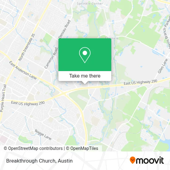 Breakthrough Church map