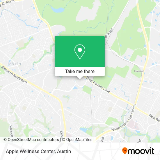 Apple Wellness Center map