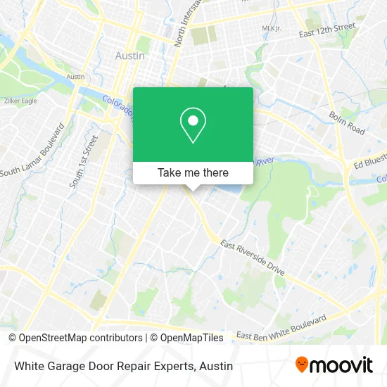 White Garage Door Repair Experts map