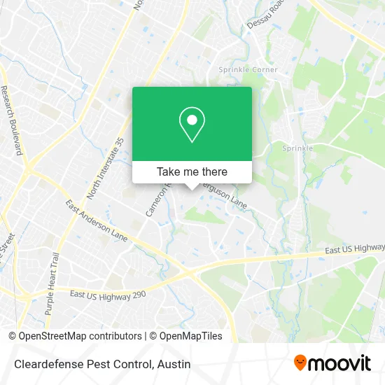 Cleardefense Pest Control map