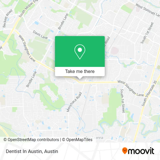 Dentist In Austin map