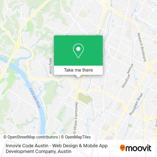Innovix Code Austin - Web Design & Mobile App Development Company map