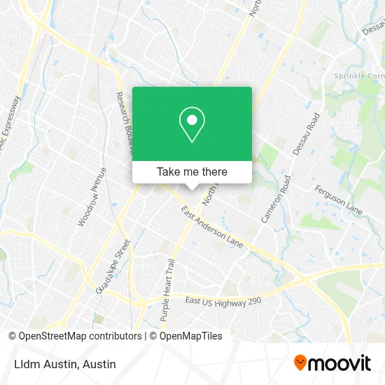 Lldm Austin map