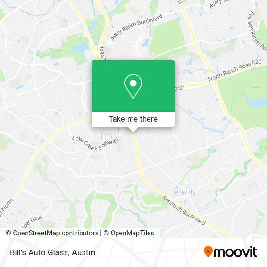 Bill's Auto Glass map