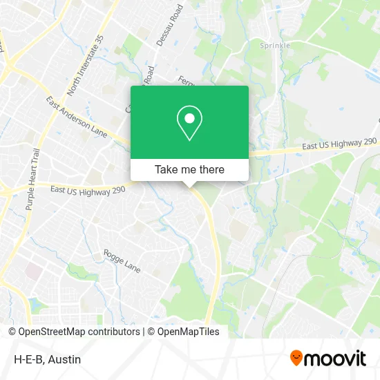 H-E-B map