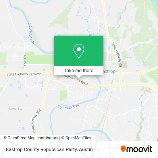 Bastrop County Republican Party map