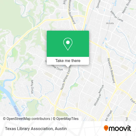 Texas Library Association map