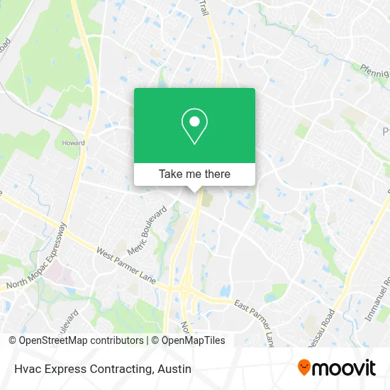Hvac Express Contracting map
