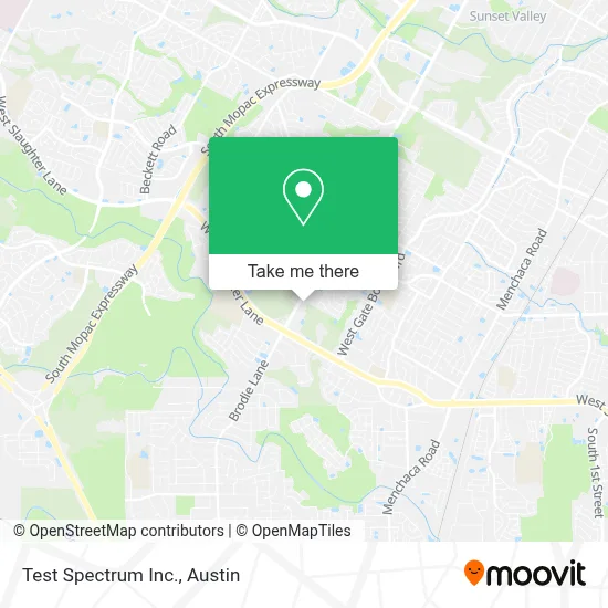 Test Spectrum Inc. map