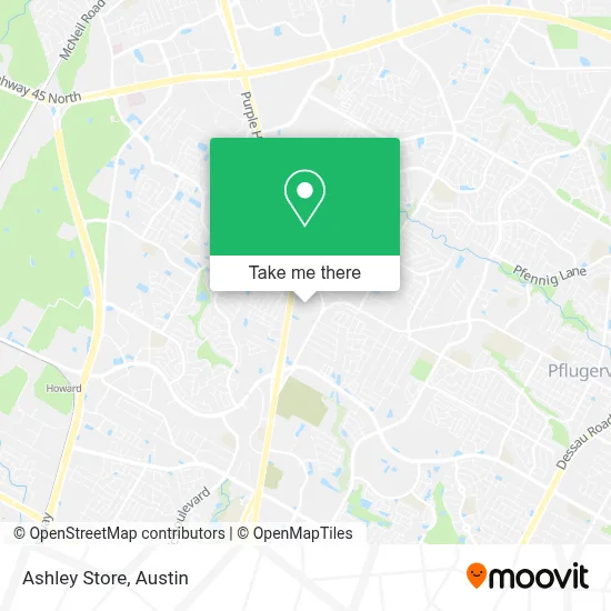 Ashley Store map