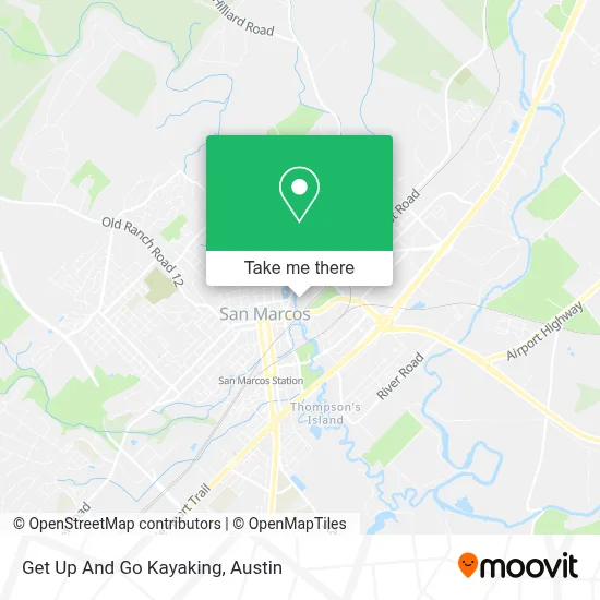 Get Up And Go Kayaking map