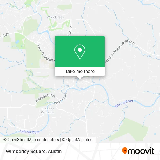Wimberley Square map