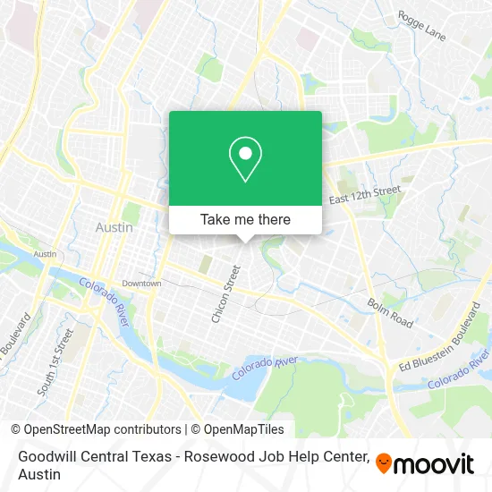 Goodwill Central Texas - Rosewood Job Help Center map