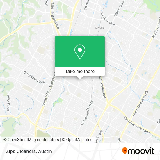Zips Cleaners map
