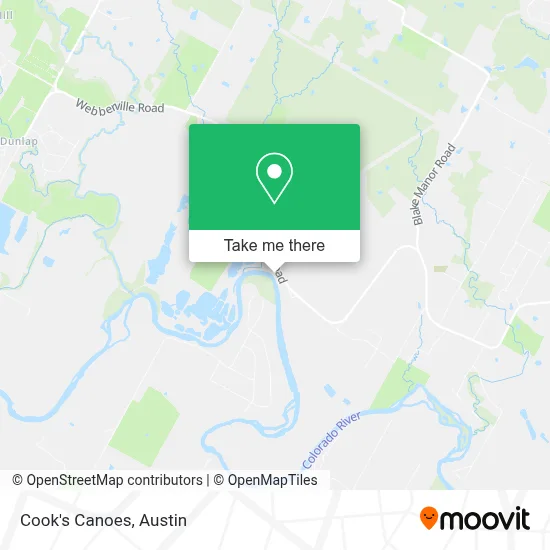 Cook's Canoes map