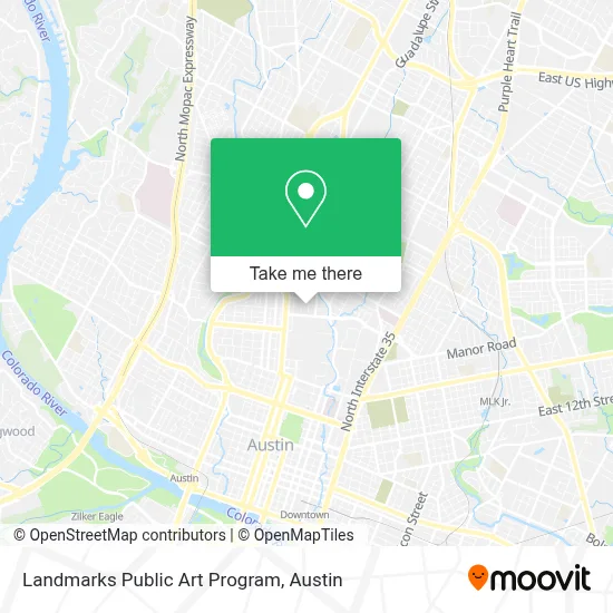 Landmarks Public Art Program map