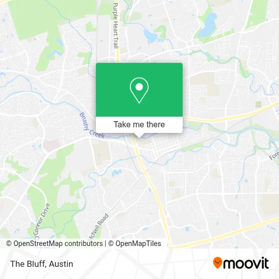 The Bluff map