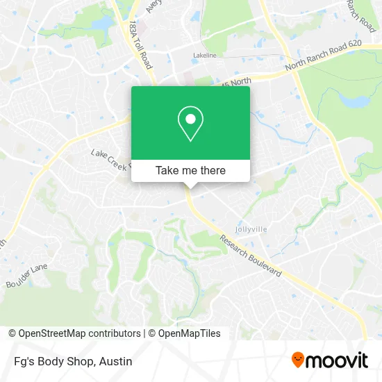 Fg's Body Shop map