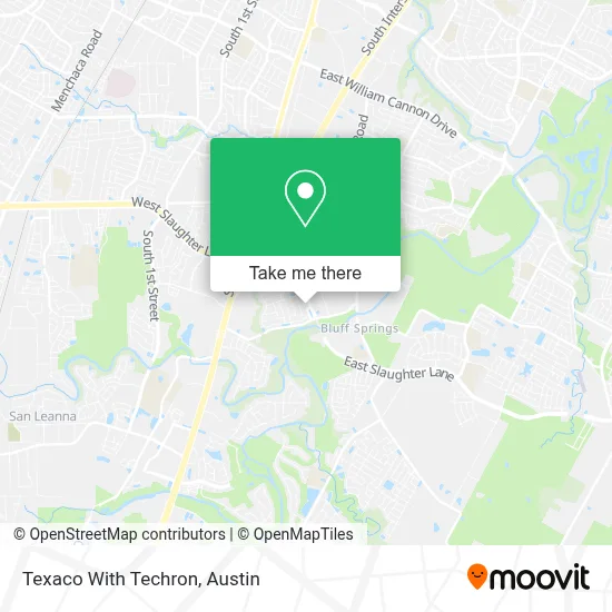 Texaco With Techron map