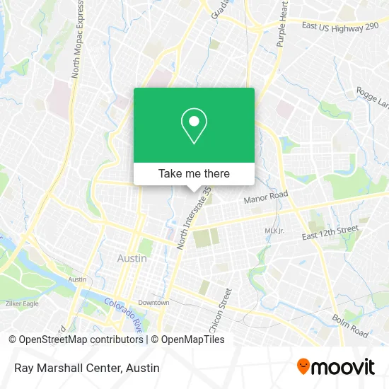 Ray Marshall Center map