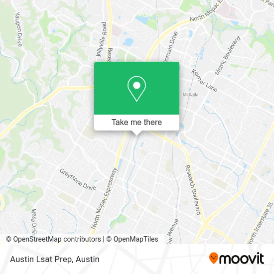 Austin Lsat Prep map
