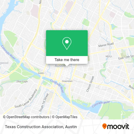 Texas Construction Association map