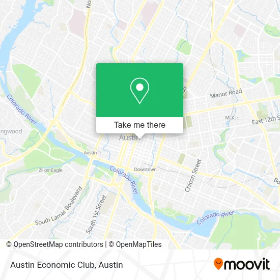 Austin Economic Club map