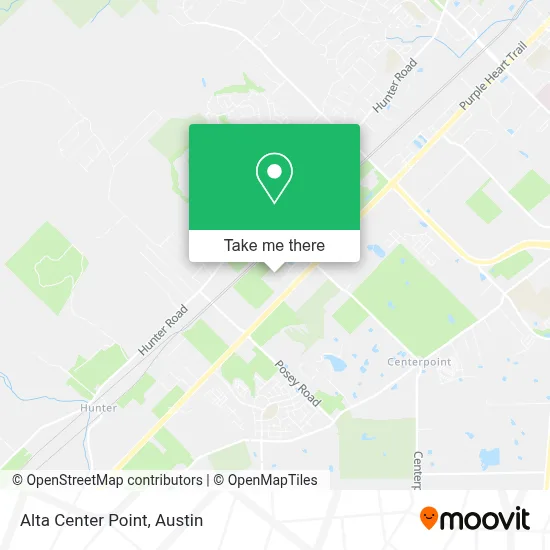 Alta Center Point map